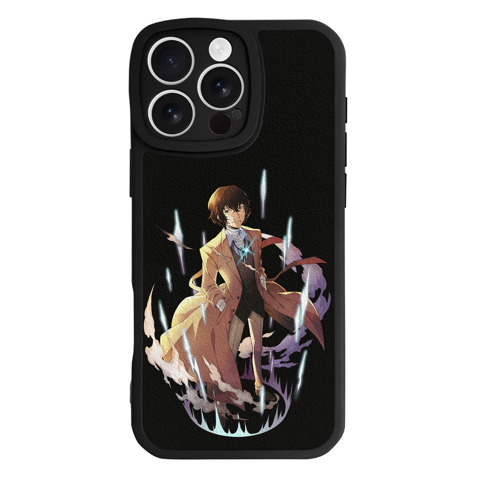 （画像用） 文豪ストレイドッグス Bungo Stray Dogs 【iPhone 16シリーズ対応】シリコンスマホケース（レザー調） 材質：シリコン